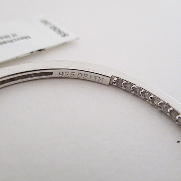 Macys Sterling Silver Hoops - Picture 8 of 8